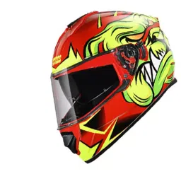 Studds N5 Red Medium (570 mm) Full Face Helmet, Drifter D1 Decor image 3