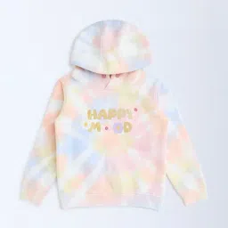 HOP Kids by Westside Multicolour Tie-Dye Design Cotton-Blend Hoodie-image-37