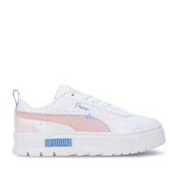 Puma Kids Mayze Sweater Weather White & Peach Casual Sneakers-image-64