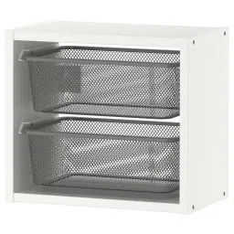 ikea trofast Wall storage, white/dark grey, 34x21x30 cm-picture-23