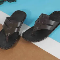 Mochi Brown T-Strap Sandals-image-69