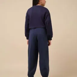 U.S. Polo Assn. Girls Blue Cotton Logo Joggers image 2