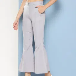 Aarika Grey Straight Fit Pants image 3