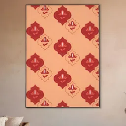 nestroots Citrus Soiree Motifs Orange & Red Floral And Botanical Wall Art-picture-32