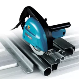 Makita Metal Cutter 185 mm Wheel Diameter 1100 W Power and 3500 RPM No Load Speed with Saw Blade and Accessories, 4131 image 2