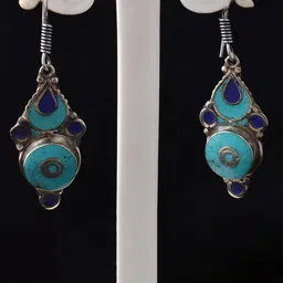 AAR Jewels Rhodium-Plated Contemporary Drop Earrings image 1