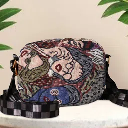 BANDICOOT Set OF 2 Embellished PU Structured Sling Bag with Applique image 4