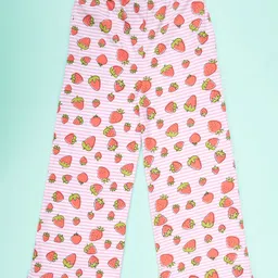 Kiddopanti Cotton Knit Pack Of 2 Striped & Sea Shells Printed Pajamas - Dust Blue & White image 5