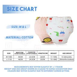 Bembika Babies Cotton Potty Training Pants Printed Design Pack 2 L Size - Multicolor image 5
