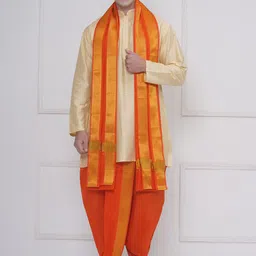 Sethukrishna Men Regular Kurta with Dhoti Pants & With Dupatta-picture-26