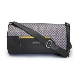 Thomas Scott Black Printed Medium Duffle Bag-picture-5