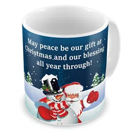 Indigifts Blue & White Printed Ceramic Matte Mugs Set of Cups and Mugs image 3