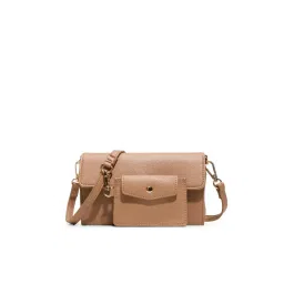 Call It Spring VALABENA Womens Light Brown Cross Body Sling Bag With Detachable Strap & Pouch-picture-11