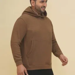 John Pride Brown Fleece Hooded Sweatshirt image 4
