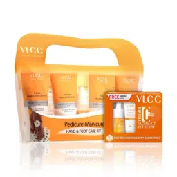 VLCC Vitamin C Serum Facial Kit & VLCC Natural Sciences Pedicure-Manicure Kit Combo-image-3