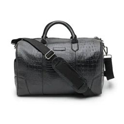 Thomas Scott Black Animal Effect Medium Duffle Bag-picture-4
