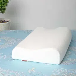 HOSTA HOMES Ultra Soft White Memory Foam Cervical Pillow - Set of 1-picture-14