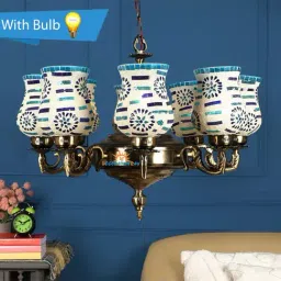 DecorativeRay Multicolor Aluminium Chandeliers - Set of 1-image-61