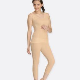 Kanvin Beige Thermal Camisole With Tights-picture-32