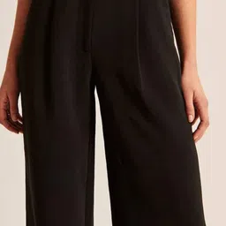 FNOCKS Women Comfort Wide Leg High-Rise Pleated Trousers image 3