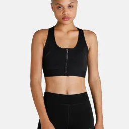 Puma Black Round Neck Sports Bra-image-81