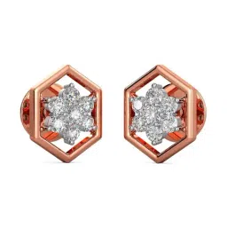 Joyalukkas 18k Gold & Diamond Stud Earrings for Women-image-62
