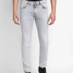 Spykar Grey Slim Fit Jeans-image-90