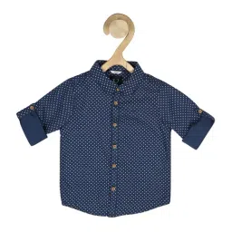Allen Solly Junior Blue Cotton Printed Full Sleeves Shirt-picture-25