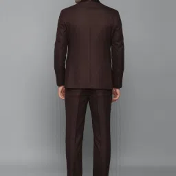 Louis Philippe Maroon Slim Fit Three Piece Suit image 2