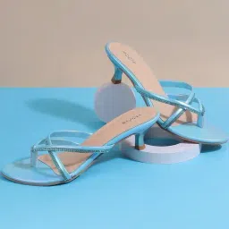 Mochi Women's Blue Thong Sandals-image-57