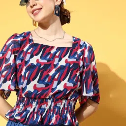 Melon by PlusS Multicolor Printed Top image 1