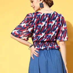 Melon by PlusS Multicolor Printed Top image 2