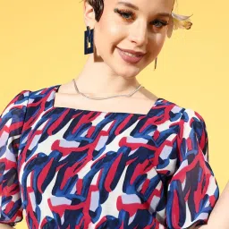 Melon by PlusS Multicolor Printed Top image 5