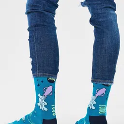 Happy Socks Unisex Patterned Cotton Calf-Length Socks image 2