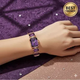 Moover Women Dial & Bracelet Style Straps Analogue Watch SLXRYwtc-PRPL-J1 image 2