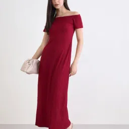 Styli Maroon Synthetic Regular Fit Dress-picture-35