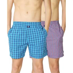 Van Heusen Assorted Color Cotton Regular Fit Checks Boxers image 4