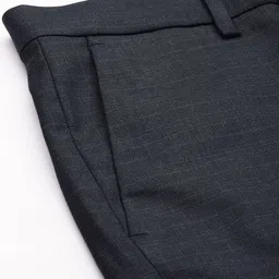 Arrow Men Checked Tailored Mid Rise Flat Front Formal Trousers image 2