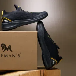 Neemans Men's City Smart Walkers Black Casual Sneakers-picture-41