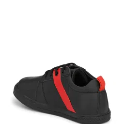 Tuskey Kids Black & Red Leather Sneakers image 5