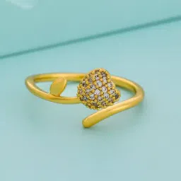 Kushal's Fashion Jewellery White Gold Trendy Zircon Finger Ring for Women-picture-48