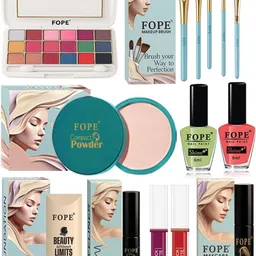 FOPE Set Of 14 Foundation, Compact, Lipstick , Nail Paint, Eyeshadow, Mascara & Eyeliner-picture-25