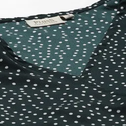 Melon by PlusS Green Printed Crop Top image 5