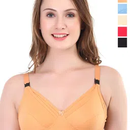Liigne Women Pack Of 5 Maternity Non Padded Full Coverage Non Wired Bra-picture-16