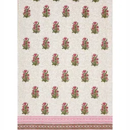 Myntra Elegant Homes Pink & White Set of 2 Ethnic Motifs Door Curtain image 4