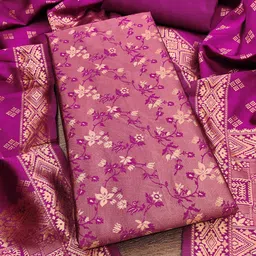 SAINOOR Floral Woven Design Unstitched Dress Material-picture-36