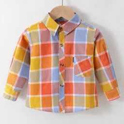 Kookie Kids Full Sleeves Checks Shirt - Multicolor-picture-19
