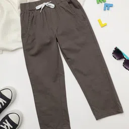 Milou Cotton Solid Pant - Brown-picture-25
