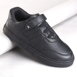 Pine Kids School Shoes with Velcro Closure - Black-image-60