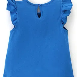 babyhug Bayhug Cotton Half Sleeves Tee With Boat Graphics- Navy Blue image 2